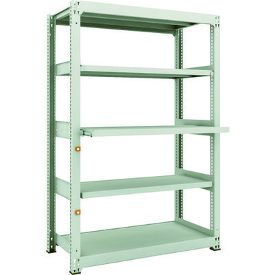 TRUSCO スチールラック M3型中量棚 1200X571XH1800 5段うちスライド2段 単体 M3-6463M2 1台(1個)（直送品）