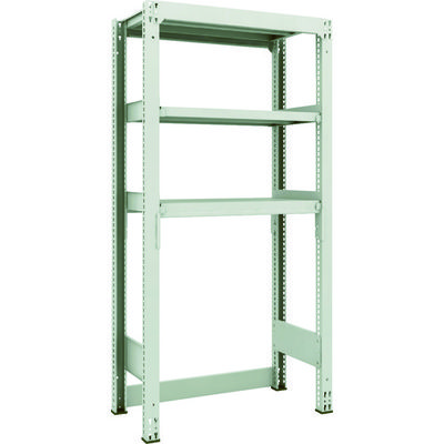 TRUSCO スチールラック M3型中量棚 下段開放型 W900XD471XH1800 3段 単体 M3-SB6353 1セット(1個)（直送品）