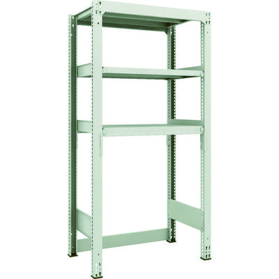 TRUSCO スチールラック M3型中量棚 下段開放型 W900XD571XH1800 3段 単体 M3-SB6363 1セット(1個)（直送品）