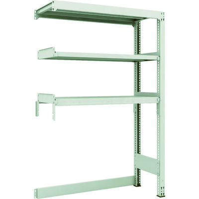 TRUSCO スチールラック M3型中量棚 下段開放型 W1200XD471XH1800 3段 連結 M3-SB6453B 1セット(1個)（直送品）