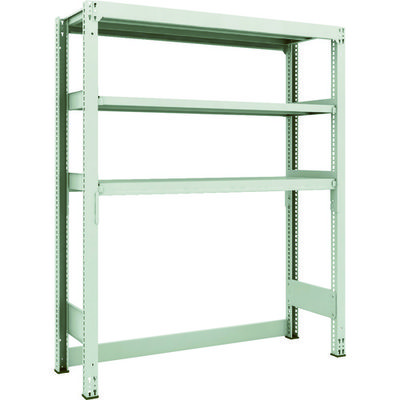 TRUSCO スチールラック M3型中量棚 下段開放型 W1500XD471XH1800 3段 単体 M3-SB6553 1セット(1個)（直送品）