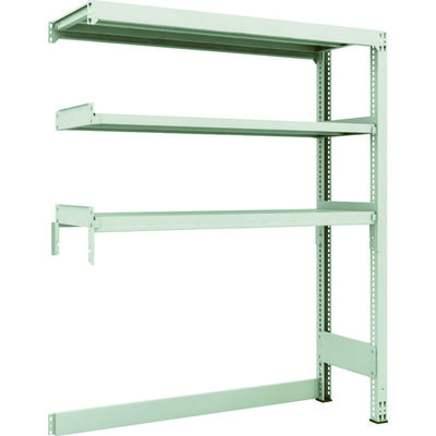 TRUSCO スチールラック M3型中量棚 下段開放型 W1500XD471XH1800 3段 連結 M3-SB6553B 1セット(1個)（直送品）