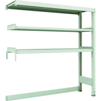 TRUSCO スチールラック M3型中量棚 下段開放型 W1800XD471XH1800 3段 連結 M3-SB6653B 1セット(1個)（直送品）