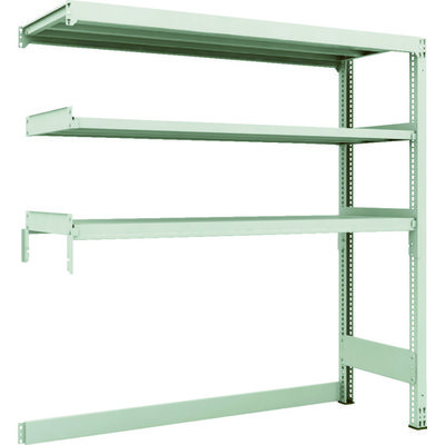 TRUSCO スチールラック M3型中量棚 下段開放型 W1800XD571XH1800 3段 連結 M3-SB6663B 1セット(1個)（直送品）