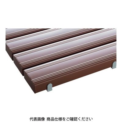 テラモト 抗菌安全スノコ(完成品)400×1800mm 茶 MR-093-314-4 1枚 114-1345（直送品）