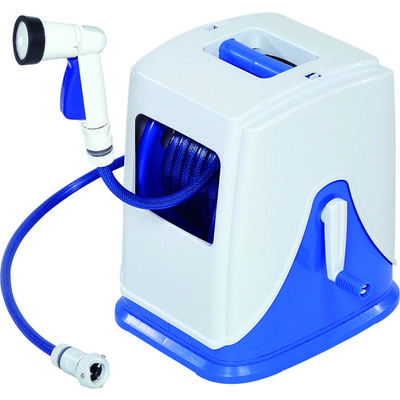 グリーンライフ Gアクア回転台座付フルカバーホースリール PRQCK-20 1台(1個) 115-6521（直送品）