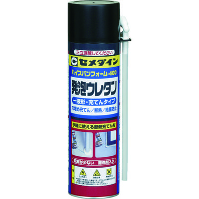 セメダイン 発泡ウレタンフォーム ハイスパンフォーム-400 410ml SE-118 1本（直送品）