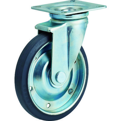 TRUSCO プレス製運搬車用オプション 台車 ドンキーカート500シリーズ用キャスター φ200 自在 グレーゴム SD-200GJ 1個（直送品）