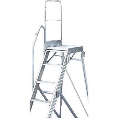 トラスコ中山 TRUSCO 踏み台TDAD用片側手すり 高さ1100mm TDAD-TS-110 1台 115-7872（直送品）