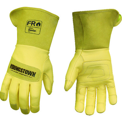 Youngstown Gloves YOUNGST 革手袋 FRレザー ケブラー(R) ワイドカフ S 12-3275-60-S 1双（直送品）