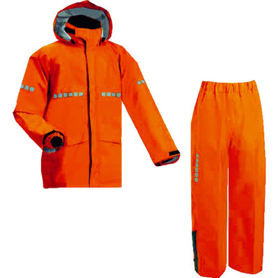 前垣 AP1000ワーキングレインスーツ レスキューオレンジ Lサイズ AP1000 R.OR L 1着 114-7563（直送品）