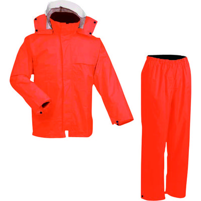 前垣 AP300PVCレインスーツ オレンジ Lサイズ AP300 OR L 1着 114-7702（直送品）