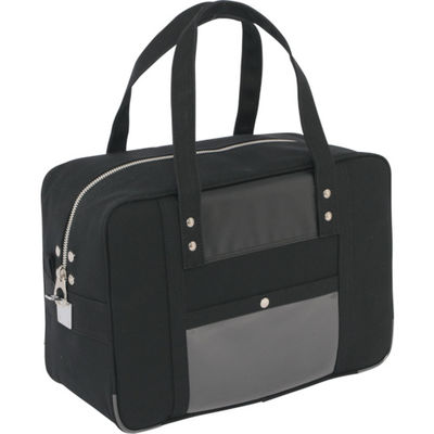 三栄産業 SANEI 帆布メール用ボストン(M)馬蹄錠金具付 黒 BTM-U-01 1個 114-3748（直送品）