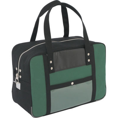 三栄産業 SANEI 帆布メール用ボストン(M)馬蹄錠金具付 モスグリーン BTM-U-07 1個 114-3752（直送品）