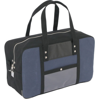 三栄産業 SANEI 帆布メール用ボストン(L)馬蹄錠金具付 紺 BTL-U-03 1個 114-3745（直送品）