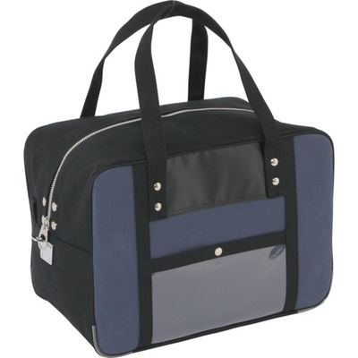 三栄産業 SANEI 帆布メール用ボストンMマチ広 馬蹄錠金具付 紺 BTMDE-U-03 1個 114-3767（直送品）