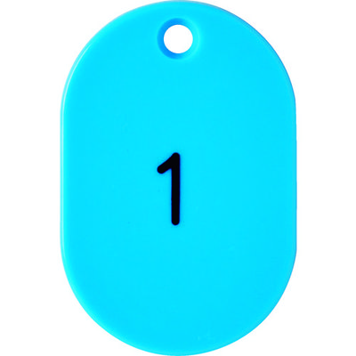 トラスコ中山 TRUSCO 番号入小判札 小 45X30 1~25 空 TKFS-0125-LB 1箱(25枚) 116-2341（直送品）