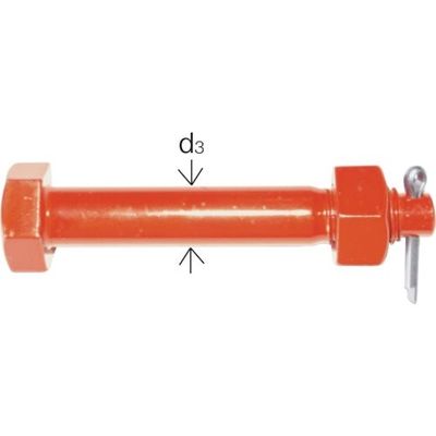 大洋製器工業 大洋 強力長シャックル用ボルトナット一式 TSLー4t用(1268089) TSLBN-4 1個 817-9871（直送品）