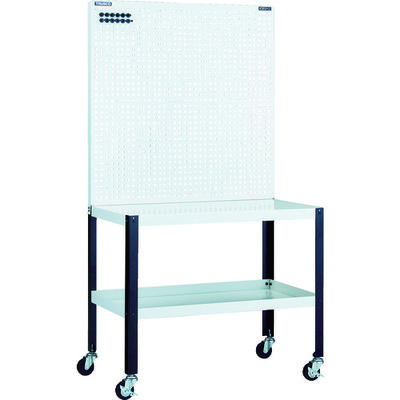 トラスコ中山 TRUSCO ライトパンチングパネル パネリーナ W900 棚板付 キャスター付 TUR-33C 1台 115-0625（直送品）