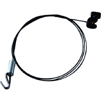 ニッサチェイン 壁面用 ワイヤーセット 1.5M フックタイプ Y-412 1セット 114-5876（直送品）