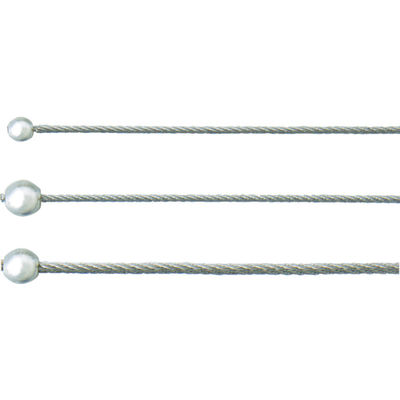 ニッサチェイン ステンカットワイヤー 1.0×1500mm 片ボール付 Y-502 1個 102-8433（直送品）