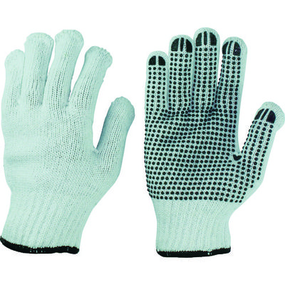 キャプテン おたふく 選べるサイズ スベリ止手袋12双 ブラック LL 205-BK-LL 1組(12双) 758-2048（直送品）