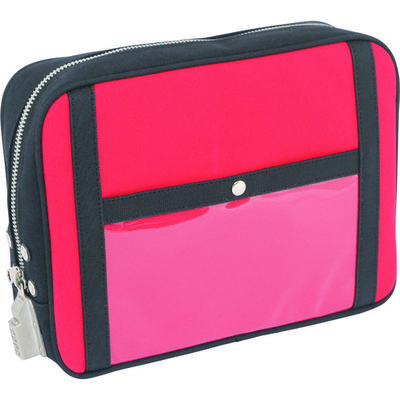 三栄産業 SANEI 帆布メール用ポーチ(L)SEDー1錠付 赤 PL-SED-02 1個 114-1905（直送品）