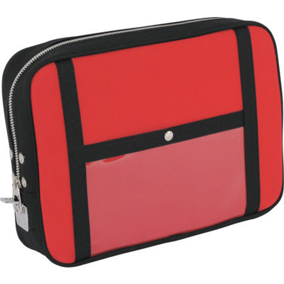 三栄産業 SANEI 帆布メール用ポーチ(LL)馬蹄錠金具付 赤 PLL-U-02 1個 114-1926（直送品）