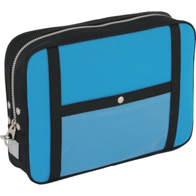 三栄産業 SANEI 帆布メール用ポーチ(LL)馬蹄錠金具付 ブルー PLL-U-09 1個 114-1930（直送品）