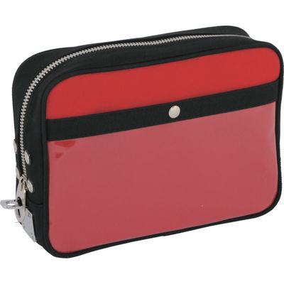 三栄産業 SANEI 帆布メール用ポーチ(M)馬蹄錠金具付 赤 PM-U-02 1個 114-1938（直送品）