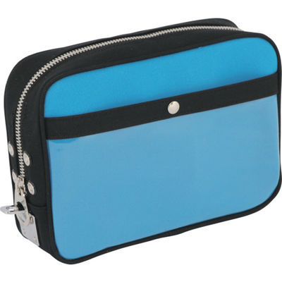 三栄産業 SANEI 帆布メール用ポーチ(M)馬蹄錠金具付 ブルー PM-U-09 1個 114-1941（直送品）