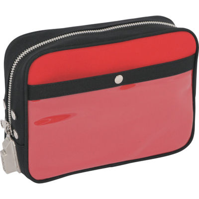 三栄産業 SANEI 帆布メール用ポーチ(M)SEDー1錠付 赤 PM-SED-02 1個 114-1910（直送品）