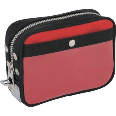 三栄産業 SANEI 帆布メール用ポーチ(SS)馬蹄錠金具付 赤 PSS-U-02 1個 114-1949（直送品）