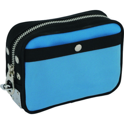 三栄産業 SANEI 帆布メール用ポーチ(SS)馬蹄錠金具付 ブルー PSS-U-09 1個 114-1952（直送品）