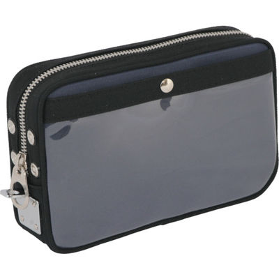 三栄産業 SANEI 帆布メール用ポーチ(S)馬蹄錠金具付 紺 PS-U-03 1個 114-1944（直送品）