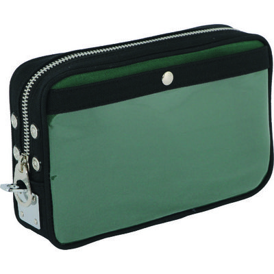 三栄産業 SANEI 帆布メール用ポーチ(S)馬蹄錠金具付 モスグリーン PS-U-07 1個 114-1946（直送品）