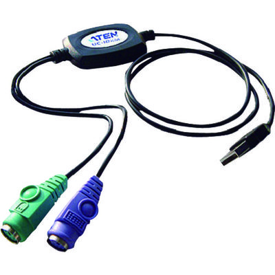 ATEN KVMスイッチ PS/2 to USBキーボード・マウス変換器/90cm UC10KM 1台(1本) 115-3001（直送品）