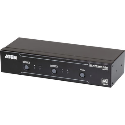 ATEN マトリックスビデオ切替器 HDMI / 2入力 2出力 4K対応 VM0202H 1台 115-2241（直送品）