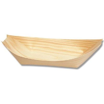 東亜箸販売 エゾ松舟皿 6寸 004615315 1セット(100枚入×10束)（直送品