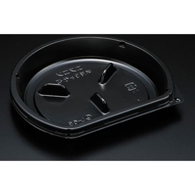 スミ エスコン 半月3コ仕切 黒 本体 2T3S103 1包：2000枚（100×20）（直送品）