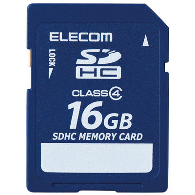 エレコム SDHCカード/データ復旧サービス付/Class4/16GB MF-FSD016GC4R 1個（直送品）