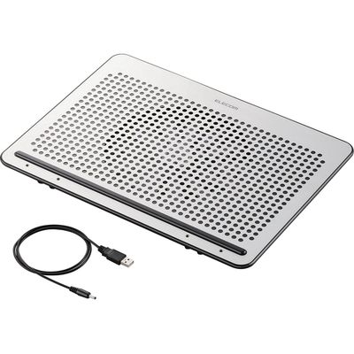 エレコム 冷却台/角度可変置き台/アルミ/大型ファン/15.4~17インチ対 SX-CL22LSV 1個（直送品）