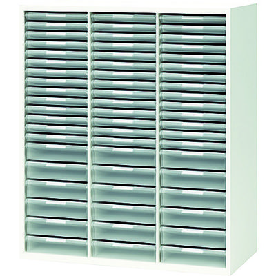 ナイキ 収納庫 CW型 トレー書庫 コンビ型・B4 899×450×1050 CW-0911BLC-W 1台 463-0891（直送品）