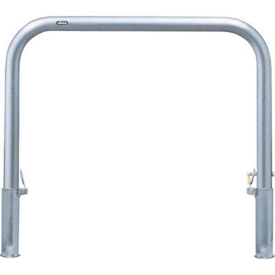 サンポール アーチ 車止め 差込式カギ付(ステンレス) AA-7SK10-650 1本 453-0471（直送品）