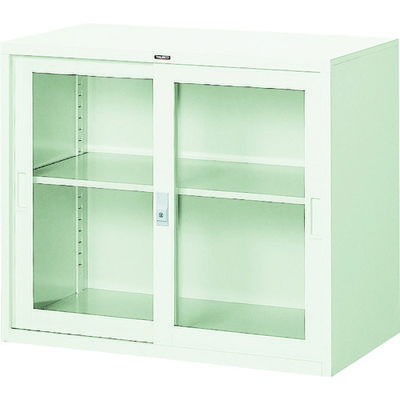 トラスコ中山 TRUSCO スタンダード書庫(A3横長 A4縦長)ガラス引違 W880XD515XH750 FJG52-G7 1台（直送品）