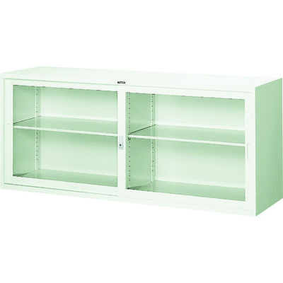 トラスコ中山 TRUSCO スタンダード書庫(A3横長 A4縦長)ガラス引違W1760XH750 FJG52-G7W 1台 520-6880（直送品）