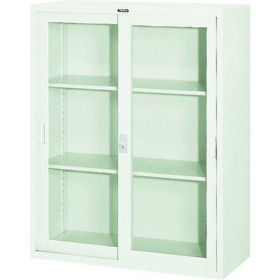 トラスコ中山 TRUSCO スタンダード書庫(A4判D400)ガラス引違W880XH1110 FJG40-G11 1台 520-6731（直送品）