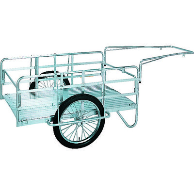 昭和ブリッジ販売 昭和 アルミ折畳みリヤカー 積載面(長さ×幅)900×600 空気入タイヤ S8-A1 1台 239-4618（直送品）