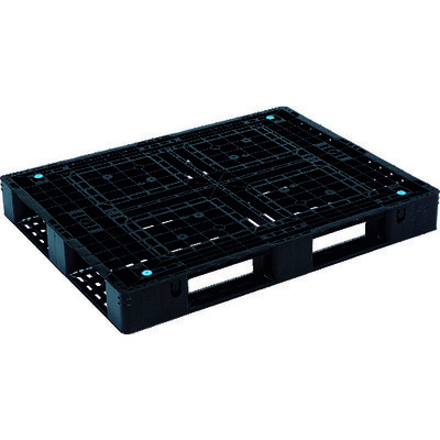 三甲 サンコー リサイクルプラスチックパレット 805687 D4ー1013 ブラック SK-D4-1013-BK 1枚 459-3944（直送品）