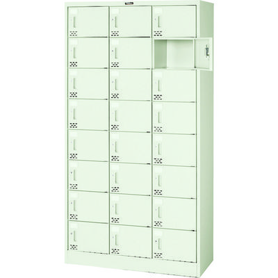 トラスコ中山 TRUSCO シューズケース 24人用 900X380XH1700 シリンダ錠 SC-24PA 1台 336-3082（直送品）